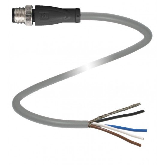 Cable connector, shielded V1S-G-0,5M-PUR-ABG-Y275189