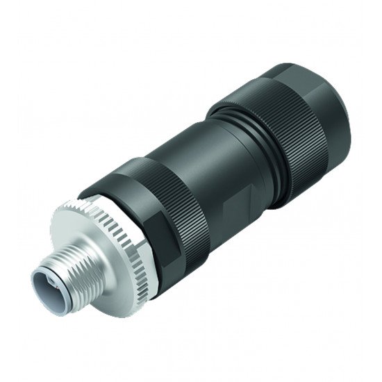 Male connector, field-attachable V15SL-G-BK