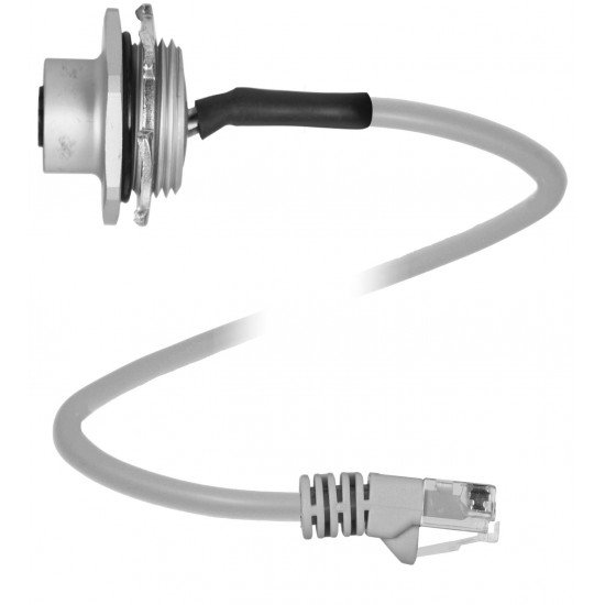 Connection cable 1/2"NPT-V1D-GN0.5M-PVC-V45-G