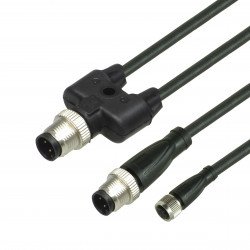 Y connection cable V31-GM-3M-PUR-T-V1S-Y203012 Y connection cable V31-GM-3M-PUR-T-V1S-Y203012