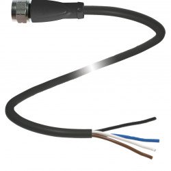 Female connector V1-GV4A-BK5M-PUR-U-PIP