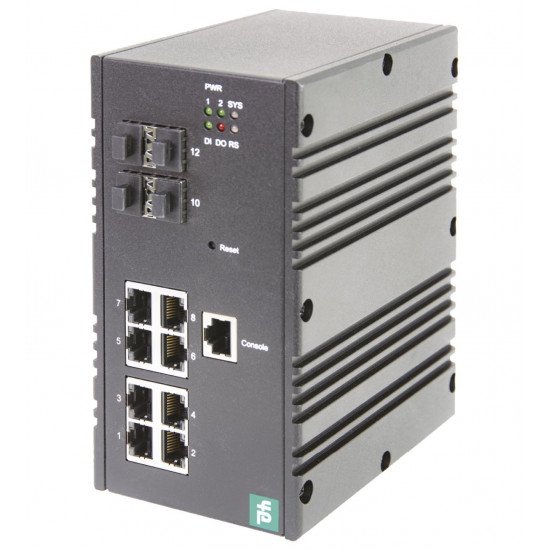 Ethernet switch managed gigabit ICRL-M-8RJ45/4SFP-G-DIN