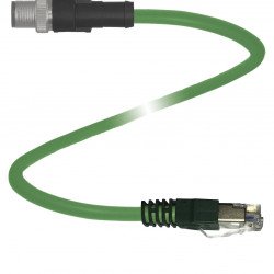 Connection cable, Ethernet V19S-G-GN5M-PUR-ABG-V45-G Connection cable, Ethernet V19S-G-GN5M-PUR-ABG-V45-G