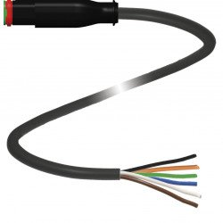 Female cordset DT6S-G-BK1,5M-PUR-O1