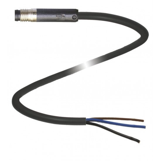 Cable connector V3S-GR-BK6M-PUR-U