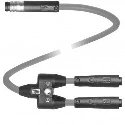 Y connection cable V3-GR-0,3M-PVC-TEE-0,1M-V3S-GR Y connection cable V3-GR-0,3M-PVC-TEE-0,1M-V3S-GR
