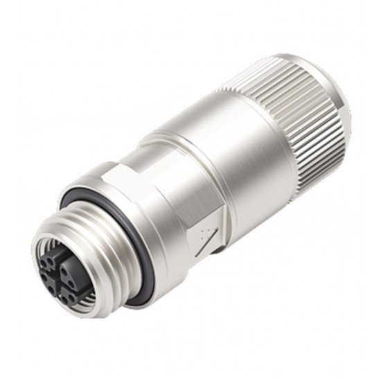 Female connector, field-attachable V19X-G-ABG