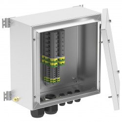 Terminal and Junction Boxes Ex&nbsp;e / Ex&nbsp;i with Return Flange, Stainless Steel SR.T*