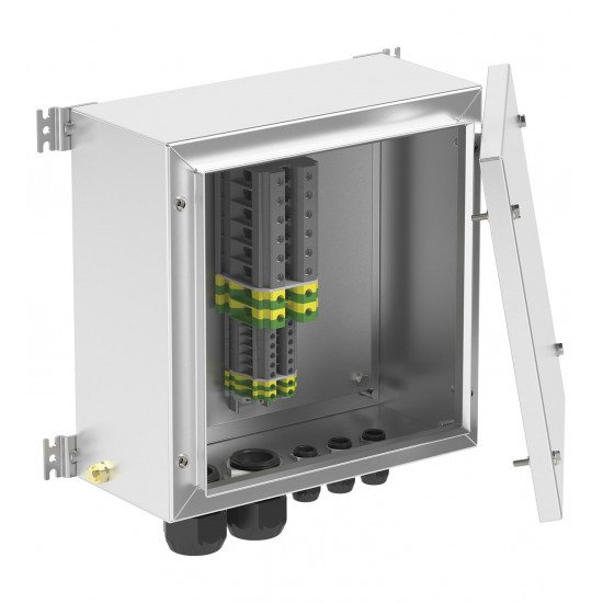 Terminal and Junction Boxes Ex e / Ex i with Return Flange, Stainless Steel SR.T* Terminal and Junction Boxes Ex e / Ex i with Return Flange, Stainless Steel SR.T*
