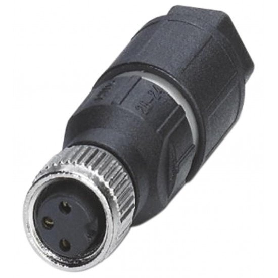 Female connector, field-attachable V3-GM-Q4