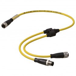 Y connection cable V1S/V1-YE0,15-PUR-A1-TEE-0,3-V1 Y connection cable V1S/V1-YE0,15-PUR-A1-TEE-0,3-V1