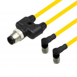Y connection cable V1-W-YE0,3M-PUR-A1-T-V1-G Y connection cable V1-W-YE0,3M-PUR-A1-T-V1-G