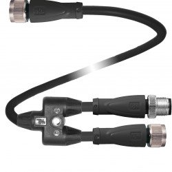 Y connection cable V15S/V15-G-0,2-PUR-U-TEE-V15-G Y connection cable V15S/V15-G-0,2-PUR-U-TEE-V15-G