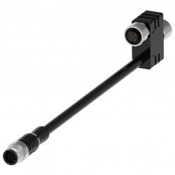 Y connection cable V19S-0,15M-PUR/V15-T-V19-VOS Y connection cable V19S-0,15M-PUR/V15-T-V19-VOS