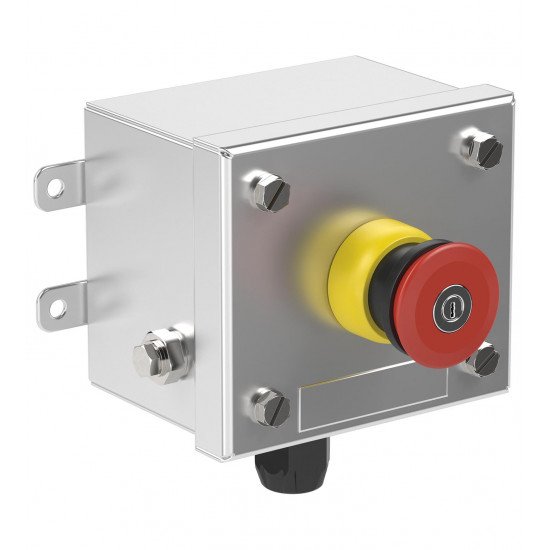 Control Unit Ex e, Stainless Steel, Emergency Stop Button LRS1.B.JRMX.B.1 Control Unit Ex e, Stainless Steel, Emergency Stop Button LRS1.B.JRMX.B.1