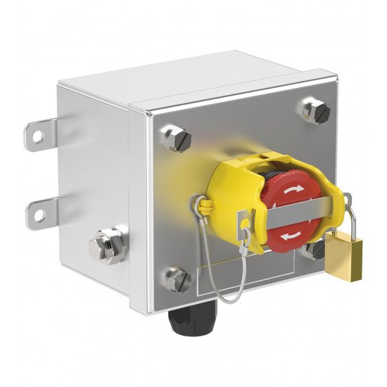 Control Unit Ex e, Stainless Steel, Emergency Stop Button LRS1.B.E4MZPR.B.1 Control Unit Ex e, Stainless Steel, Emergency Stop Button LRS1.B.E4MZPR.B.1