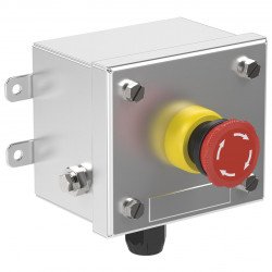Control Unit Ex e, Stainless Steel, Emergency Stop Button LRS1.B.E4MX.B.1