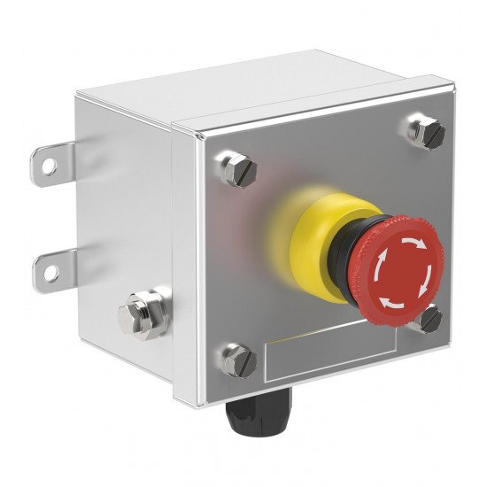 Control Unit Ex e, Stainless Steel, Emergency Stop Button LRS1.B.E4MX.B.1 Control Unit Ex e, Stainless Steel, Emergency Stop Button LRS1.B.E4MX.B.1