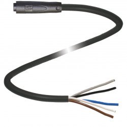 Female cordset V311-GR-BK1M-PUR-U
