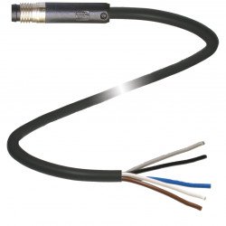 Cable connector V311S-GR-BK0,65M-PUR-U-Y701654 Cable connector V311S-GR-BK0,65M-PUR-U-Y701654