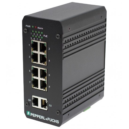 Ethernet switch unmanaged PoE voltage-boost switch ICRL-U-10RJ45-PoE-B-DIN
