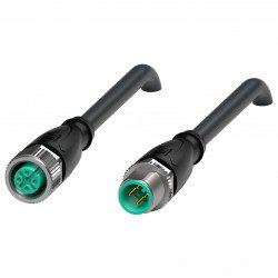 Connection cable, shielded V1-G-BK15M-PUR-O1S-V1-G Connection cable, shielded V1-G-BK15M-PUR-O1S-V1-G