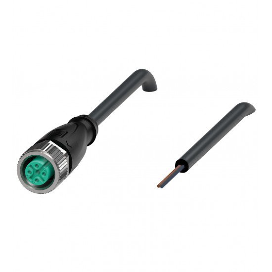 Female cordset V1-G-BK3M-PUR-U-Y260703