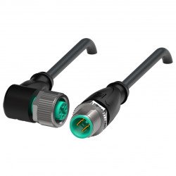 Connection cable V1-W-BK0,3M-PUR-U-V1-G