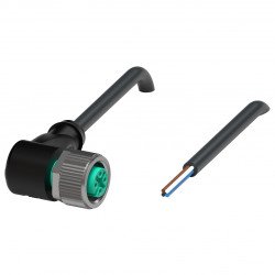 Female cordset V1-W-BK0,3M-PUR-U