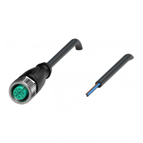 Female cordset V11-G-BK2M-PUR-U