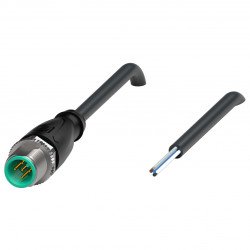 Cable connector V15S-G-BK0,3M-PUR-U Cable connector V15S-G-BK0,3M-PUR-U