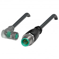 Connection cable V3-WM-E2-BK0,3M-PUR-U-V11-G