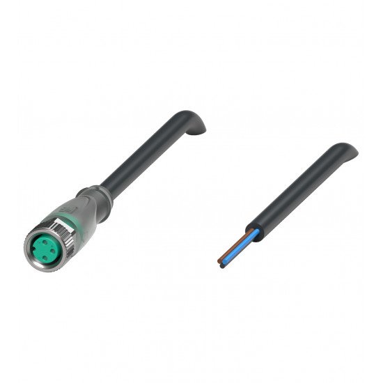 Female cordset V3-GM-E2-BK2M-PUR-U