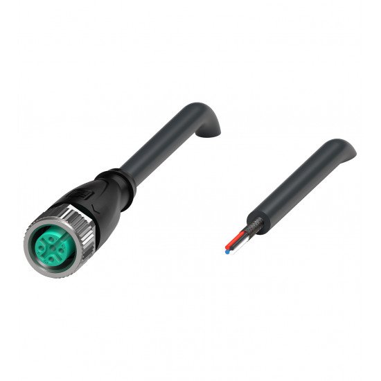 Cable socket, shielded V15-G-BK10M-PUR-O2/CAN