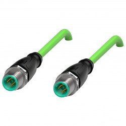 Connection cable, Ethernet V1SD-G-GN1M-PUR-E2S-V1D-G Connection cable, Ethernet V1SD-G-GN1M-PUR-E2S-V1D-G