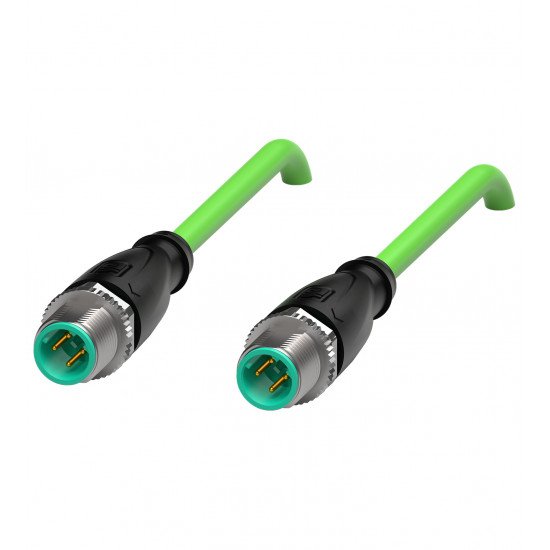 Connection cable, Ethernet V1SD-G-GN0,5M-PUR-E2S-V1D-G Connection cable, Ethernet V1SD-G-GN0,5M-PUR-E2S-V1D-G