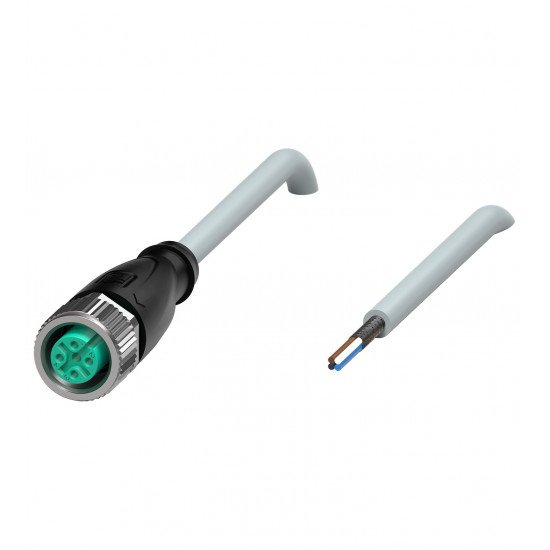 Cable socket, shielded V1-G-10M-PUR-ABG Cable socket, shielded V1-G-10M-PUR-ABG