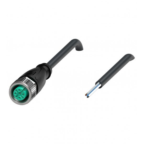 Female cordset V15-G-BK2M-PUR-A Female cordset V15-G-BK2M-PUR-A