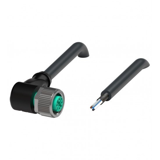 Cable socket, shielded V15-W-BK10M-PUR-U/ABG