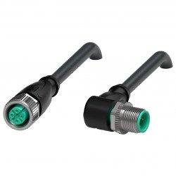 Connection cable, shielded V1-G-BK15M-PUR-O1S-V1-W Connection cable, shielded V1-G-BK15M-PUR-O1S-V1-W