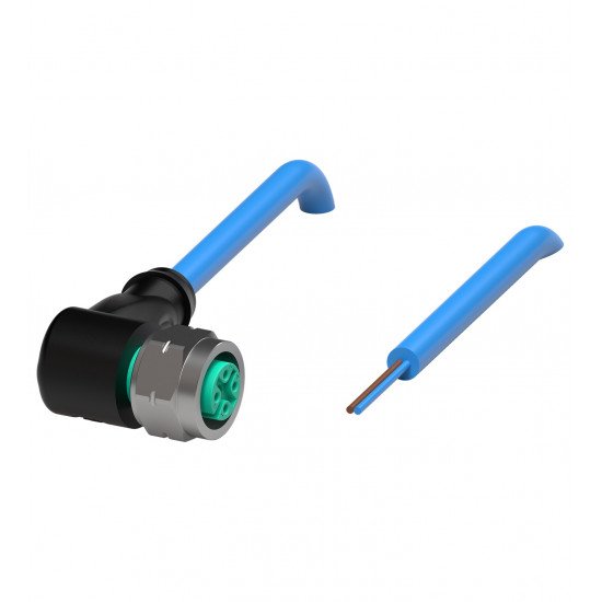 Cable connector, NAMUR V1-WV4A-N-BU10M-PUR-N1