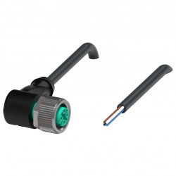 Female cordset V1-W-BK5M-PUR-A