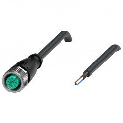 Cable socket, shielded V1-G-BK10M-PUR-U/ABG Cable socket, shielded V1-G-BK10M-PUR-U/ABG