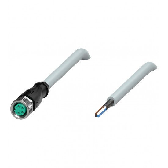 Cable socket, shielded V31-GM-1,5M-PUR-ABG