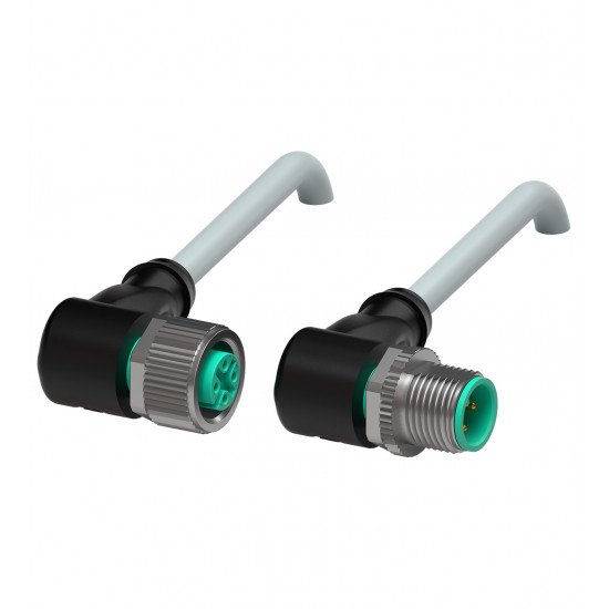 Connection cable, shielded V1-W-1,1M-PUR-ABG-V1-W Connection cable, shielded V1-W-1,1M-PUR-ABG-V1-W