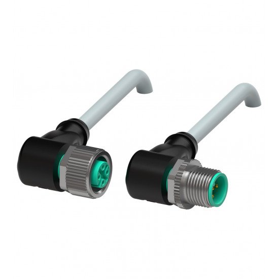 Connection cable, shielded V15-W-2M-PUR-ABG-V15-W Connection cable, shielded V15-W-2M-PUR-ABG-V15-W