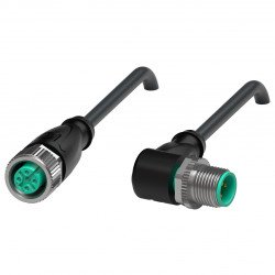 Connection cable V1-G-BK0,3M-PUR-U-V1-W