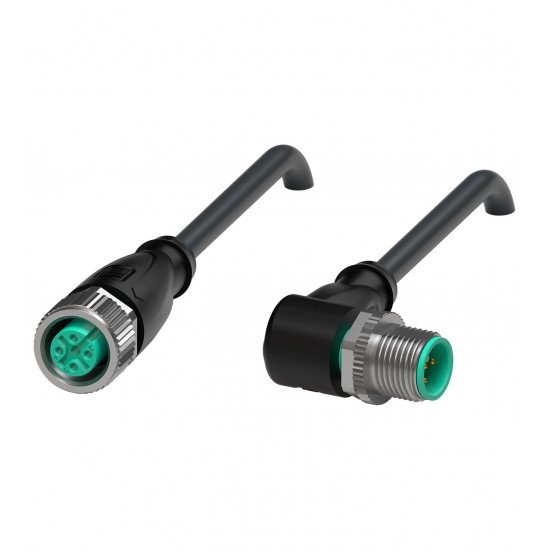 Connection cable V15-G-BK0,3M-PUR-U-V15-W