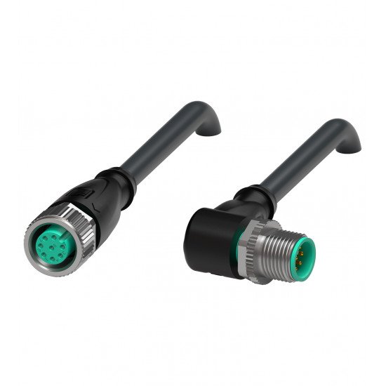 Connection cable V19-G-BK5M-PUR-U-V19-W