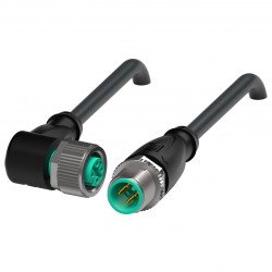 Connection cable, shielded V1-W-BK0,27M-PUR-U/ABG-V1-G Connection cable, shielded V1-W-BK0,27M-PUR-U/ABG-V1-G